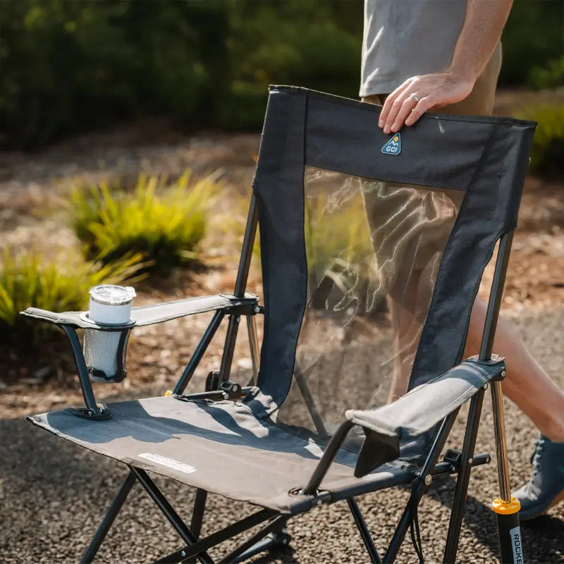 Premium All-Weather Comfort Pro Rocker XL - Choice 107 - RoadTrip Rocker Smooth Motion Camp Chair Detail
