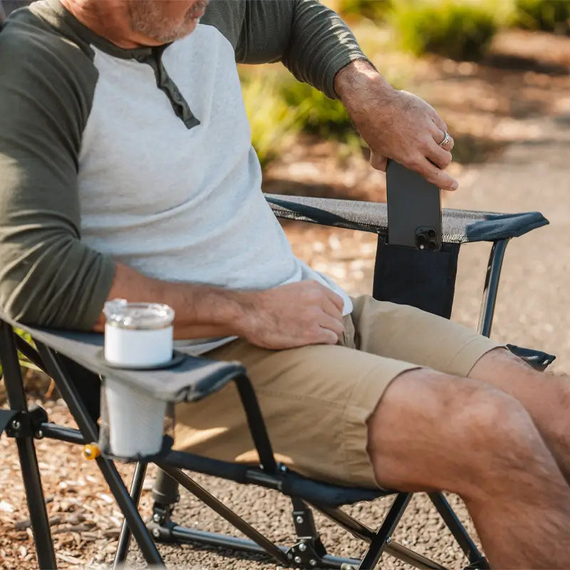 Premium All-Weather Comfort Pro Rocker XL - Choice 107 - RoadTrip Rocker Smooth Motion Camp Chair Detail
