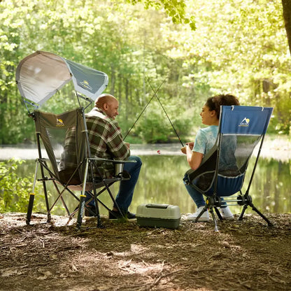Luxury Camp ComPack Rocker - Choice 980 - Patented Spring-Action Rocking Chair for Camping Detail