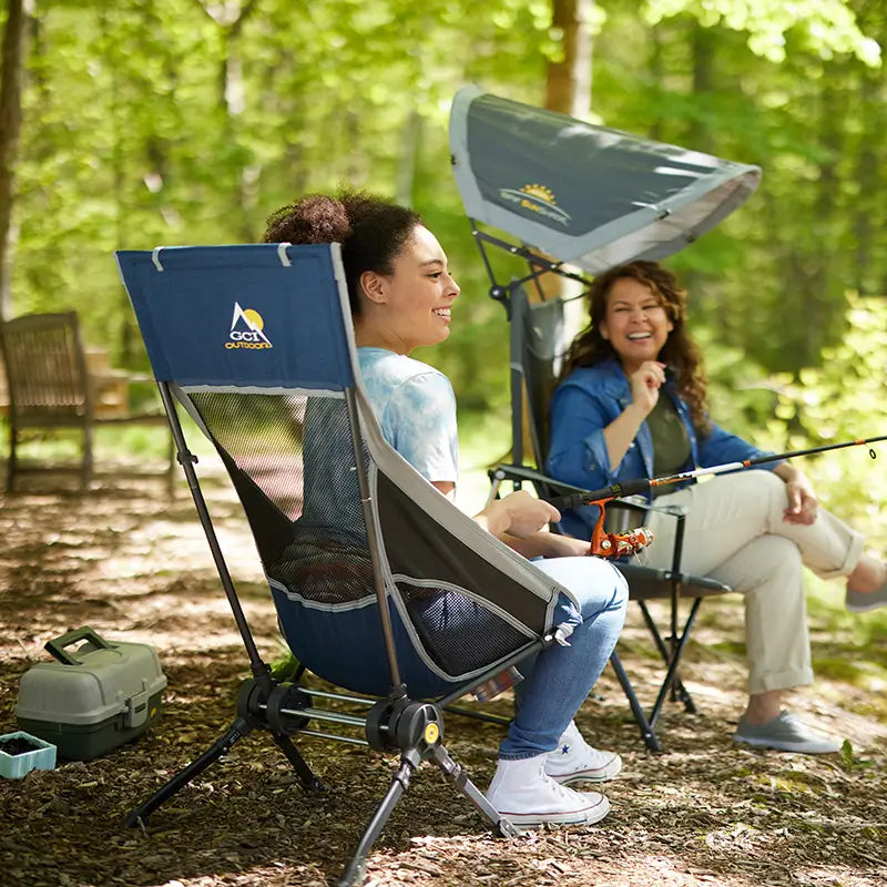 Luxury Camp ComPack Rocker - Choice 980 - Patented Spring-Action Rocking Chair for Camping Detail