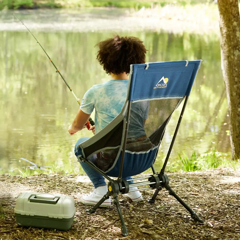 Luxury Camp ComPack Rocker - Choice 980 - Patented Spring-Action Rocking Chair for Camping Detail