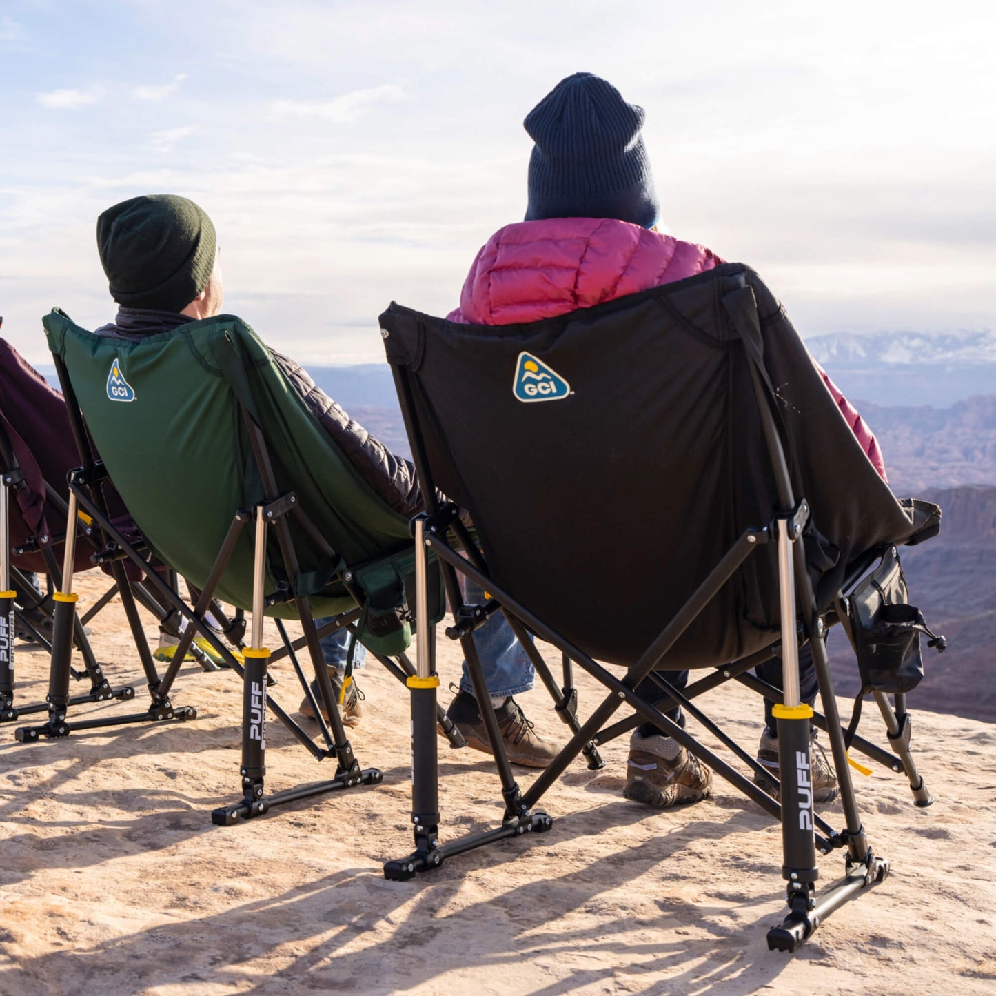 Patented Spring-Action Puff Rocker - Choice 731 - RoadTrip Rocker Smooth Motion Camp Chair Detail