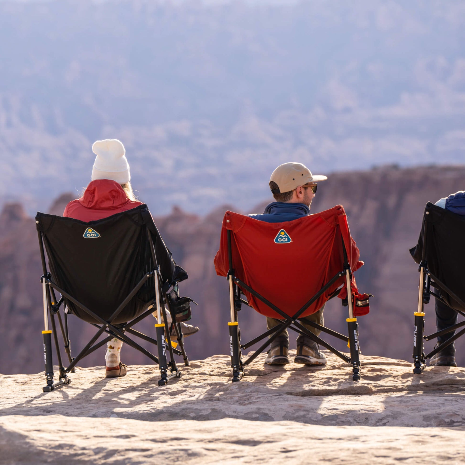 Patented Spring-Action Puff Rocker - Choice 731 - RoadTrip Rocker Smooth Motion Camp Chair Detail