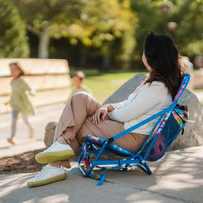 Sand-Friendly Everywhere Chair 2 - Choice 656 - Multi-Position Outdoor Beach Chair with Pillow Detail