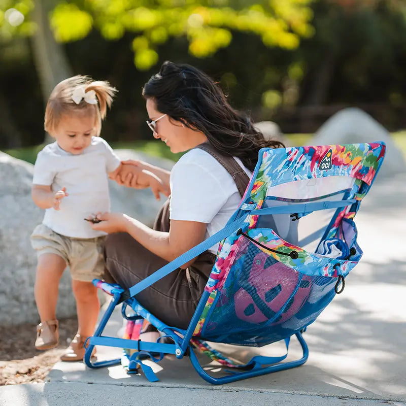Sand-Friendly Everywhere Chair 2 - Choice 656 - Multi-Position Outdoor Beach Chair with Pillow Detail