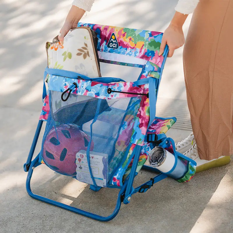 Sand-Friendly Everywhere Chair 2 - Choice 656 - Multi-Position Outdoor Beach Chair with Pillow Detail