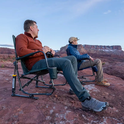 Heavy-Duty Freestyle FirePit Rocker - Choice 737 - Freestyle Rocker Portable Outdoor Folding Chair Detail