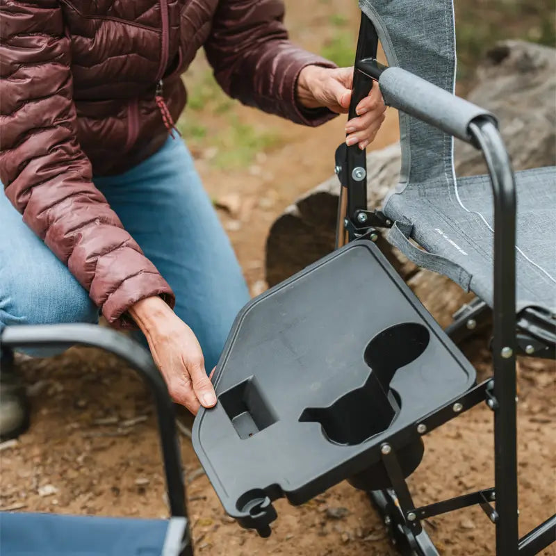 Heavy-Duty Freestyle Freestyle Rocker with Side Table - Choice 853 - RoadTrip Rocker Smooth Motion Camp Chair Detail