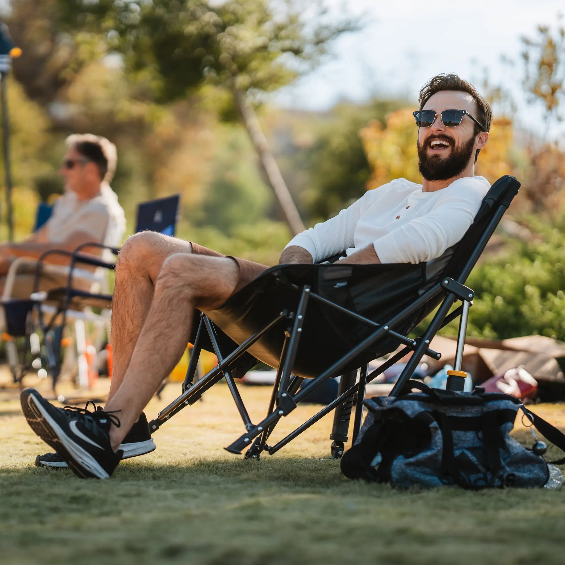 Heavy-Duty Freestyle Pod Rocker Elite - Choice 832 - Patented Spring-Action Rocking Chair for Camping Detail