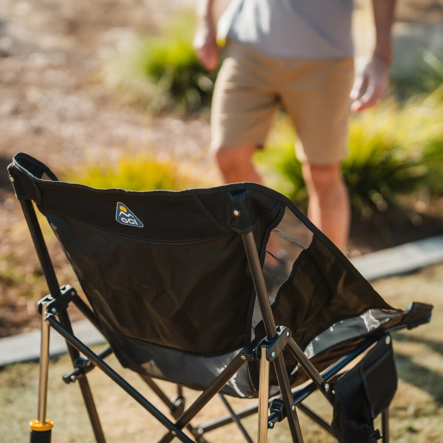Heavy-Duty Freestyle Pod Rocker Elite - Choice 832 - Patented Spring-Action Rocking Chair for Camping Detail