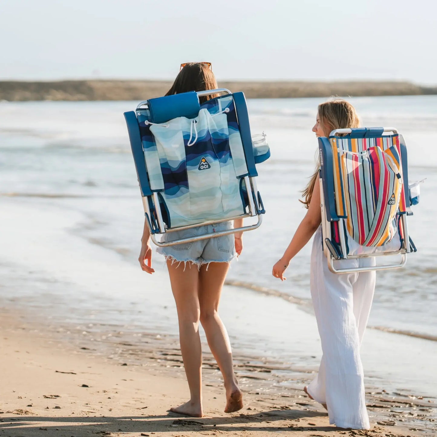 Low-Profile Backpack Beach Chair - Choice 709 - Rust-Resistant Aluminum Sand-Friendly Lounge Chair Detail