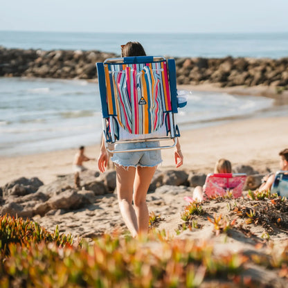 Low-Profile Backpack Beach Chair - Choice 709 - Rust-Resistant Aluminum Sand-Friendly Lounge Chair Detail