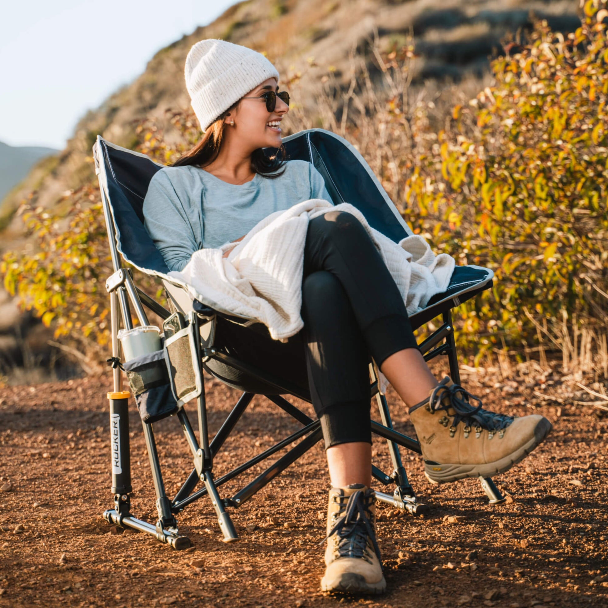 Smooth Motion Pod Rocker - Choice 933 - Freestyle Rocker Portable Outdoor Folding Chair Detail