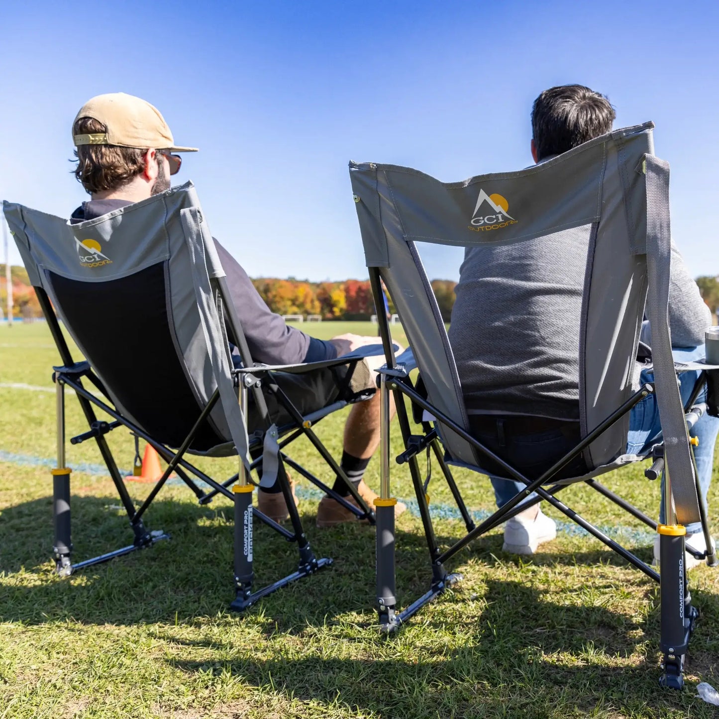 Heavy-Duty Freestyle Comfort Pro Rocker - Choice 375 - Freestyle Rocker Portable Outdoor Folding Chair Detail