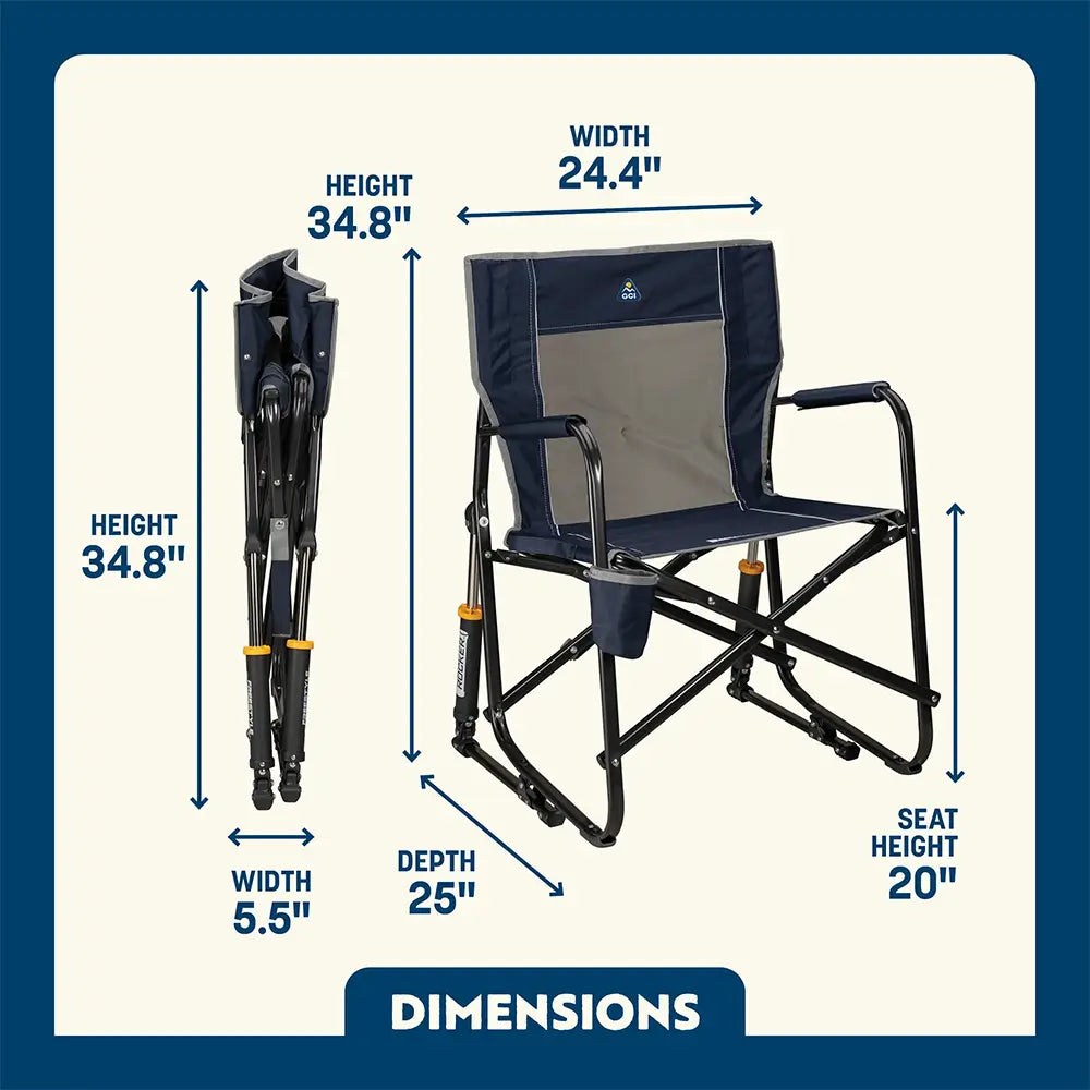 Heavy-Duty Freestyle Freestyle Rocker - Choice 711 - RoadTrip Rocker Smooth Motion Camp Chair Detail