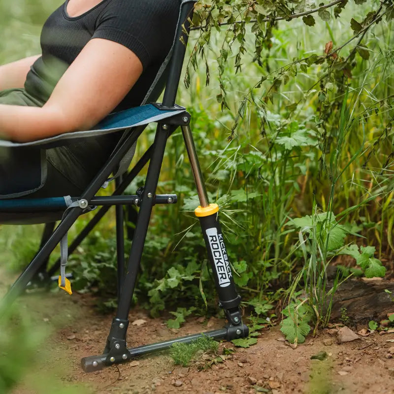 Smooth Motion Kickback Rocker - Choice 345 - Patented Spring-Action Rocking Chair for Camping Detail