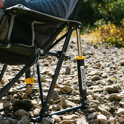 Smooth Motion Kickback Rocker - Choice 345 - Patented Spring-Action Rocking Chair for Camping Detail