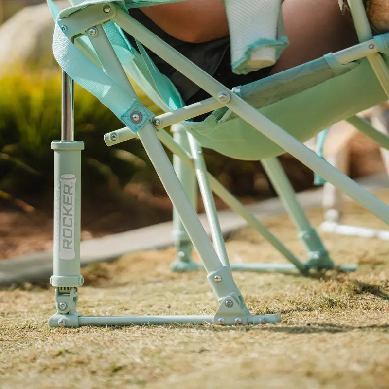 Smooth Motion Kickback Rocker - Choice 345 - Patented Spring-Action Rocking Chair for Camping Detail