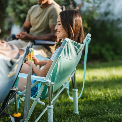 Smooth Motion Kickback Rocker - Choice 345 - Patented Spring-Action Rocking Chair for Camping Detail