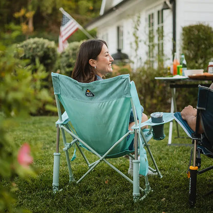 Smooth Motion Kickback Rocker - Choice 345 - Patented Spring-Action Rocking Chair for Camping Detail