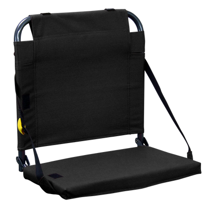Ultra-Lightweight BleacherBack - Choice 696 - Ergonomic Portable Stadium Seat for Sports Events - Black