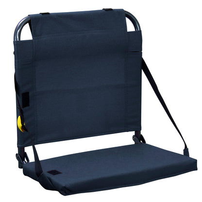 Ultra-Lightweight BleacherBack - Choice 696 - Ergonomic Portable Stadium Seat for Sports Events - Navy