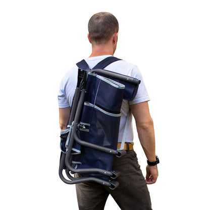 Telescoping Frame Bi-Fold Slim Event Chair - Choice 334 - Ultra-Lightweight Telescoping PackSeat Travel Stool Detail