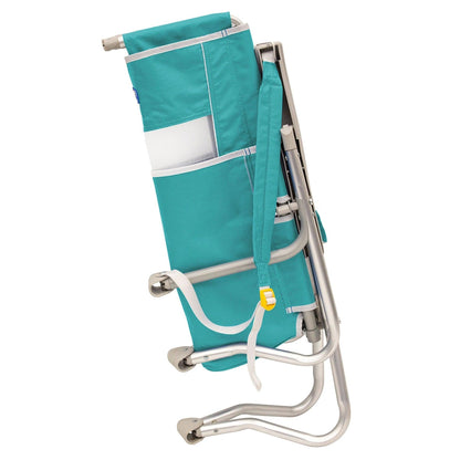Rust-Resistant Aluminum Bi-Fold Beach Chair - Choice 601 - Rust-Resistant Aluminum Sand-Friendly Lounge Chair Detail