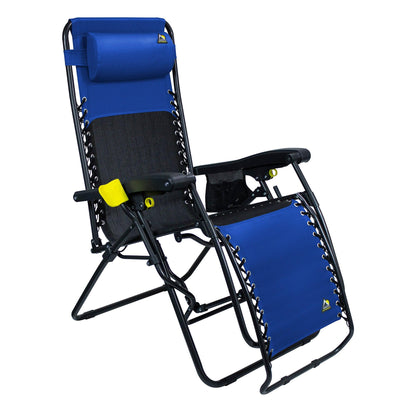 Reclining Beach Freeform Zero Gravity Lounger Bundle - Choice 507 - Multi-Position Outdoor Beach Chair with Pillow Detail