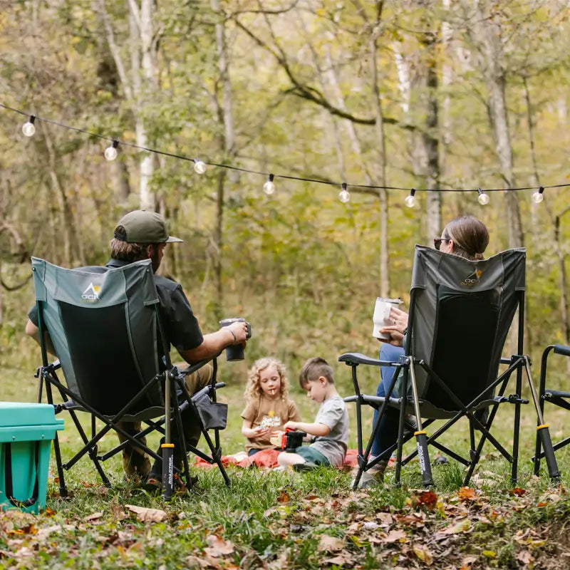 Heavy-Duty Freestyle RoadTrip Rocker - Choice 855 - Patented Spring-Action Rocking Chair for Camping Detail