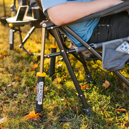 Heavy-Duty Freestyle RoadTrip Rocker - Choice 855 - Patented Spring-Action Rocking Chair for Camping Detail