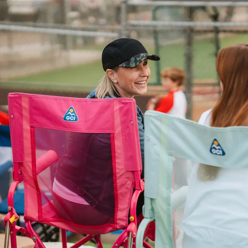 Luxury Camp Stowaway Rocker - Choice 794 - Freestyle Rocker Portable Outdoor Folding Chair Detail