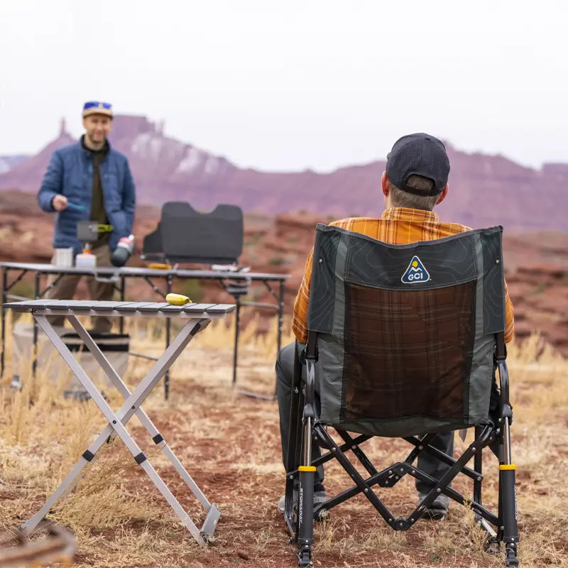 Luxury Camp Stowaway Rocker - Choice 794 - Freestyle Rocker Portable Outdoor Folding Chair Detail