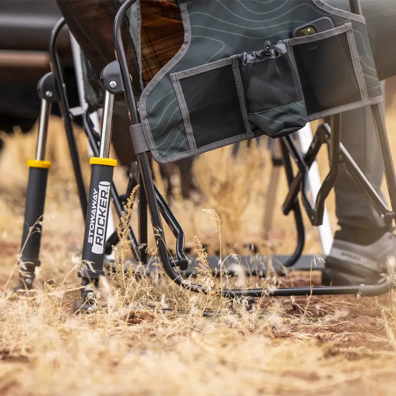Luxury Camp Stowaway Rocker - Choice 794 - Freestyle Rocker Portable Outdoor Folding Chair Detail