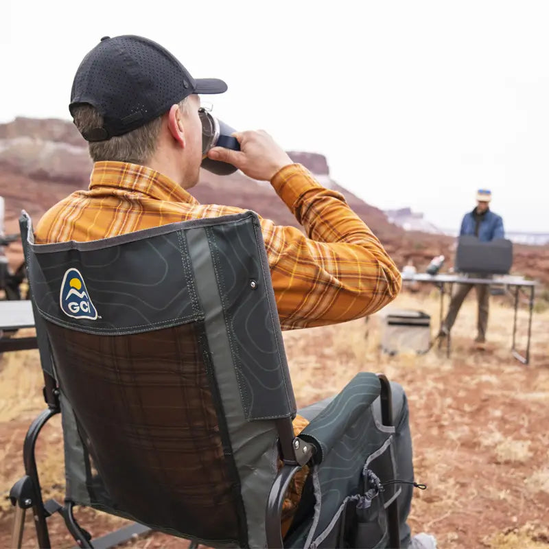 Luxury Camp Stowaway Rocker - Choice 794 - Freestyle Rocker Portable Outdoor Folding Chair Detail