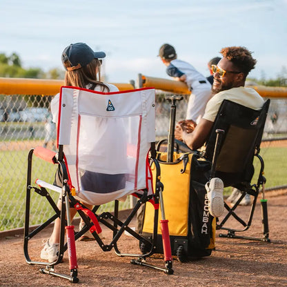 Luxury Camp Stowaway Rocker - Choice 794 - Freestyle Rocker Portable Outdoor Folding Chair Detail