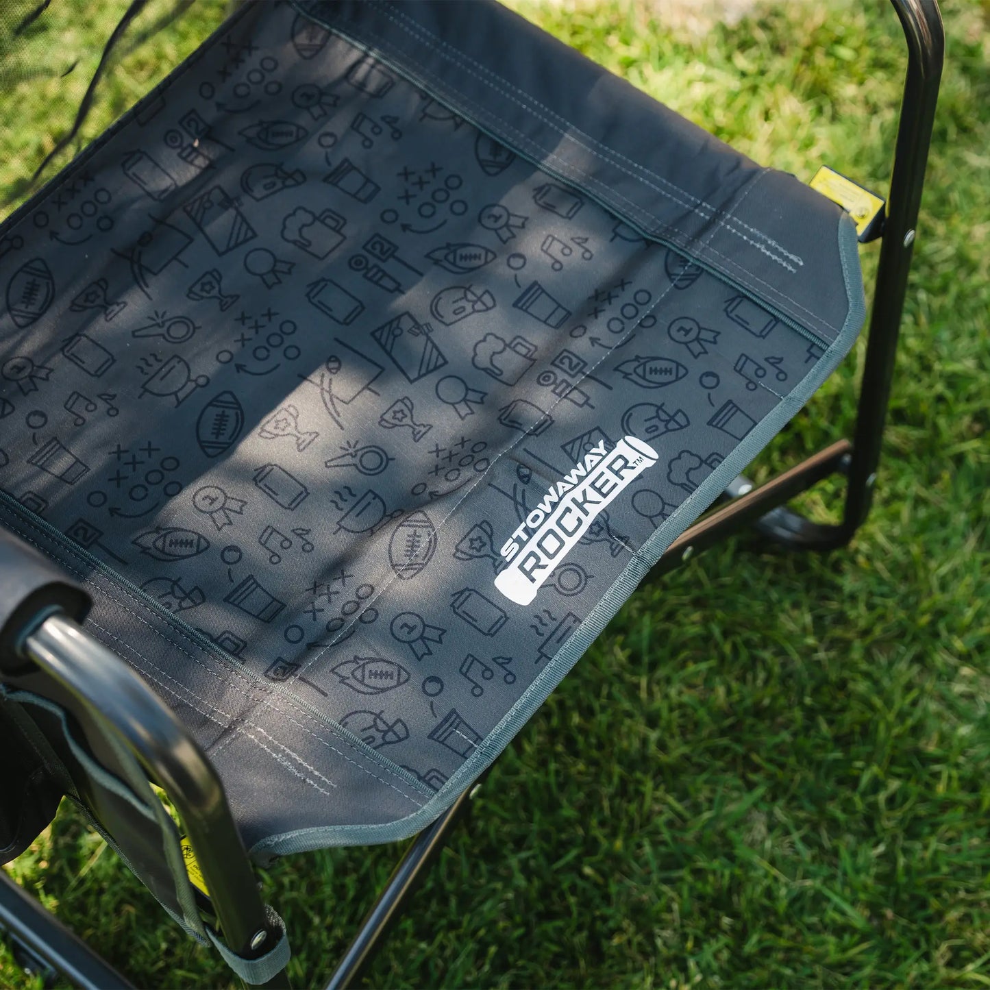 Luxury Camp Stowaway Rocker - Choice 794 - Freestyle Rocker Portable Outdoor Folding Chair Detail