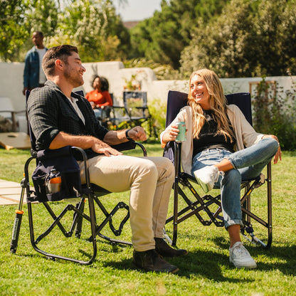 Luxury Camp Stowaway Rocker - Choice 794 - Freestyle Rocker Portable Outdoor Folding Chair Detail