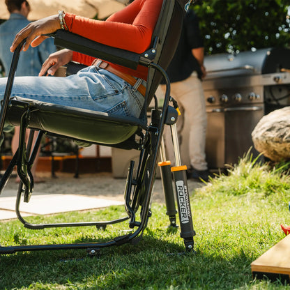 Luxury Camp Stowaway Rocker - Choice 794 - Freestyle Rocker Portable Outdoor Folding Chair Detail
