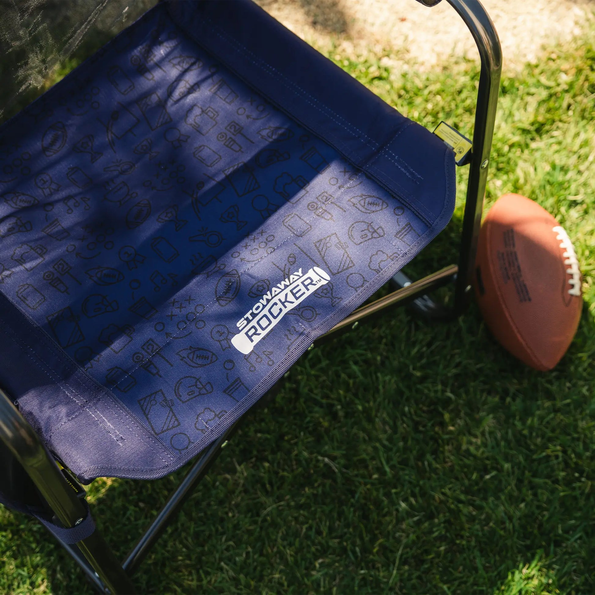 Luxury Camp Stowaway Rocker - Choice 794 - Freestyle Rocker Portable Outdoor Folding Chair Detail