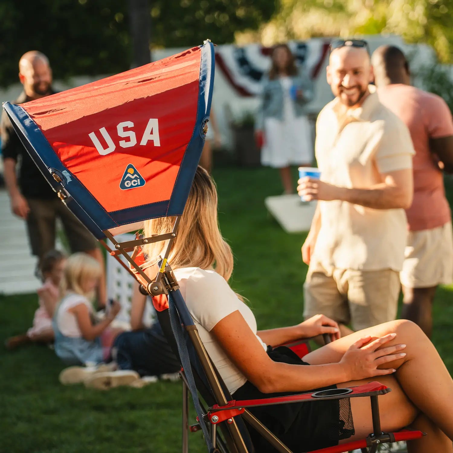 Instant Pop-Up SunShade Accessory - USA Anniversary Deluxe - Choice 917 - Pop-Up Outdoor Sun Shelter - UV400 Protection Detail