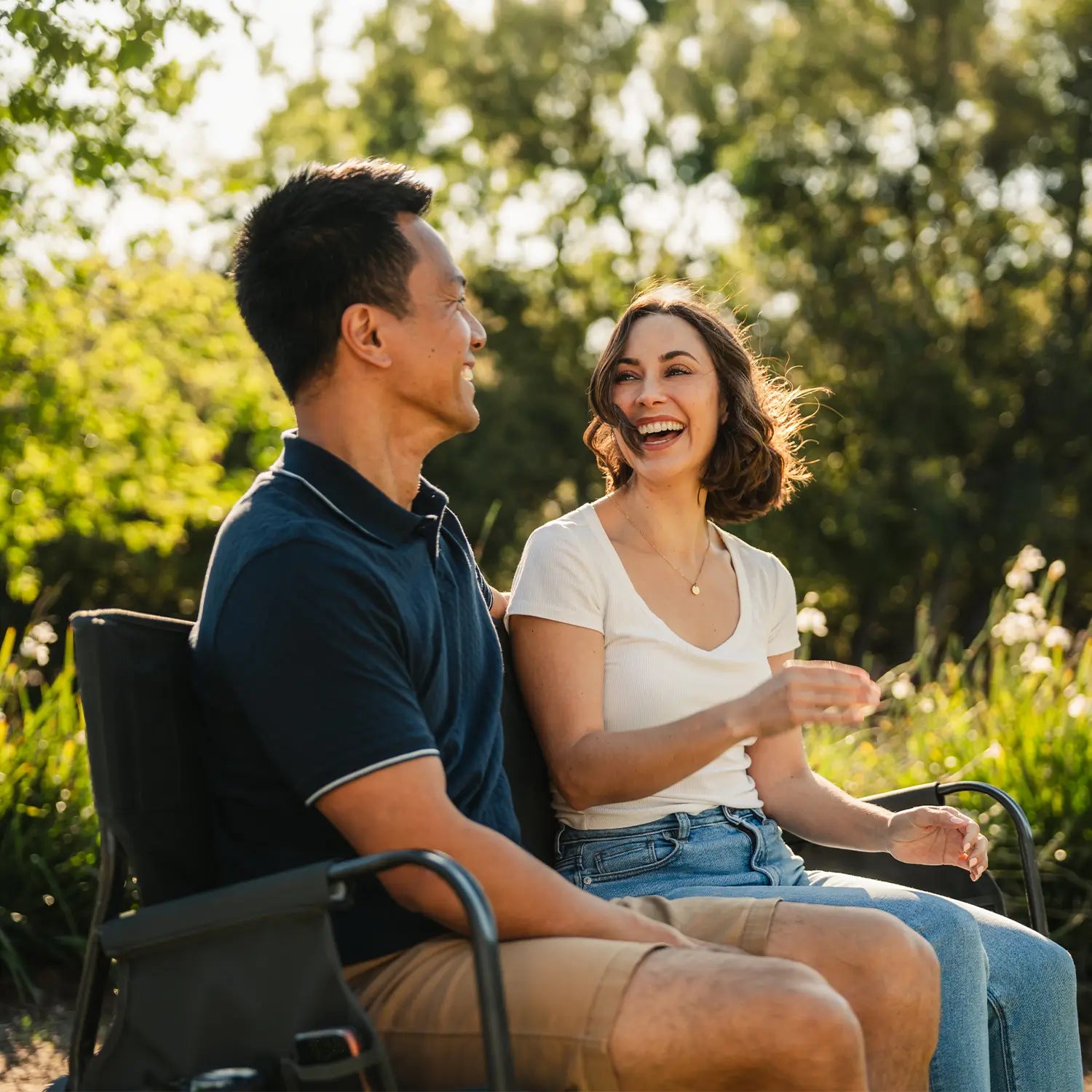 Patented Spring-Action Tandem Rocker - Choice 227 - RoadTrip Rocker Smooth Motion Camp Chair Detail