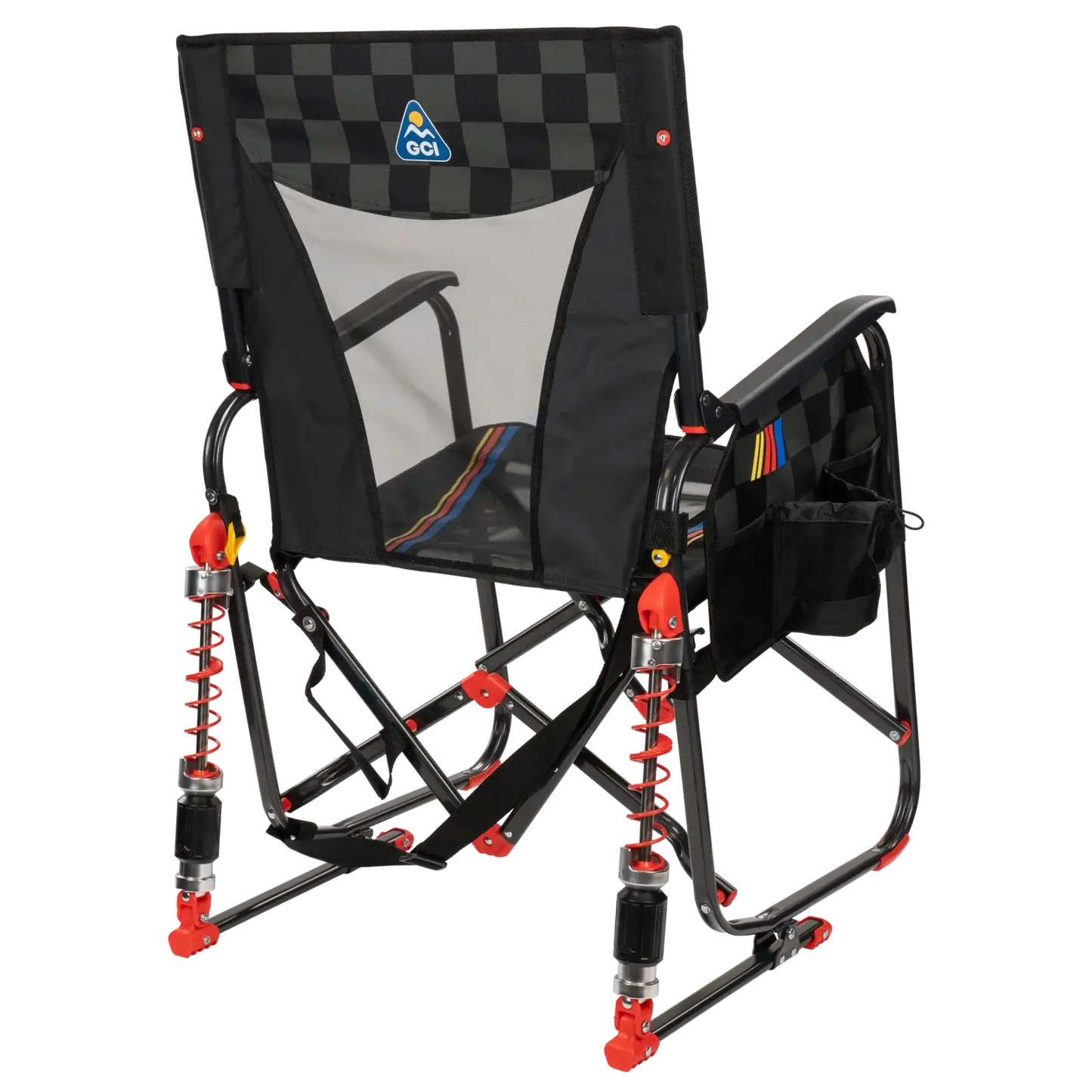 Heavy-Duty Freestyle Adjustable Rocker - NASCAR - Choice 899 - Freestyle Rocker Portable Outdoor Folding Chair Detail