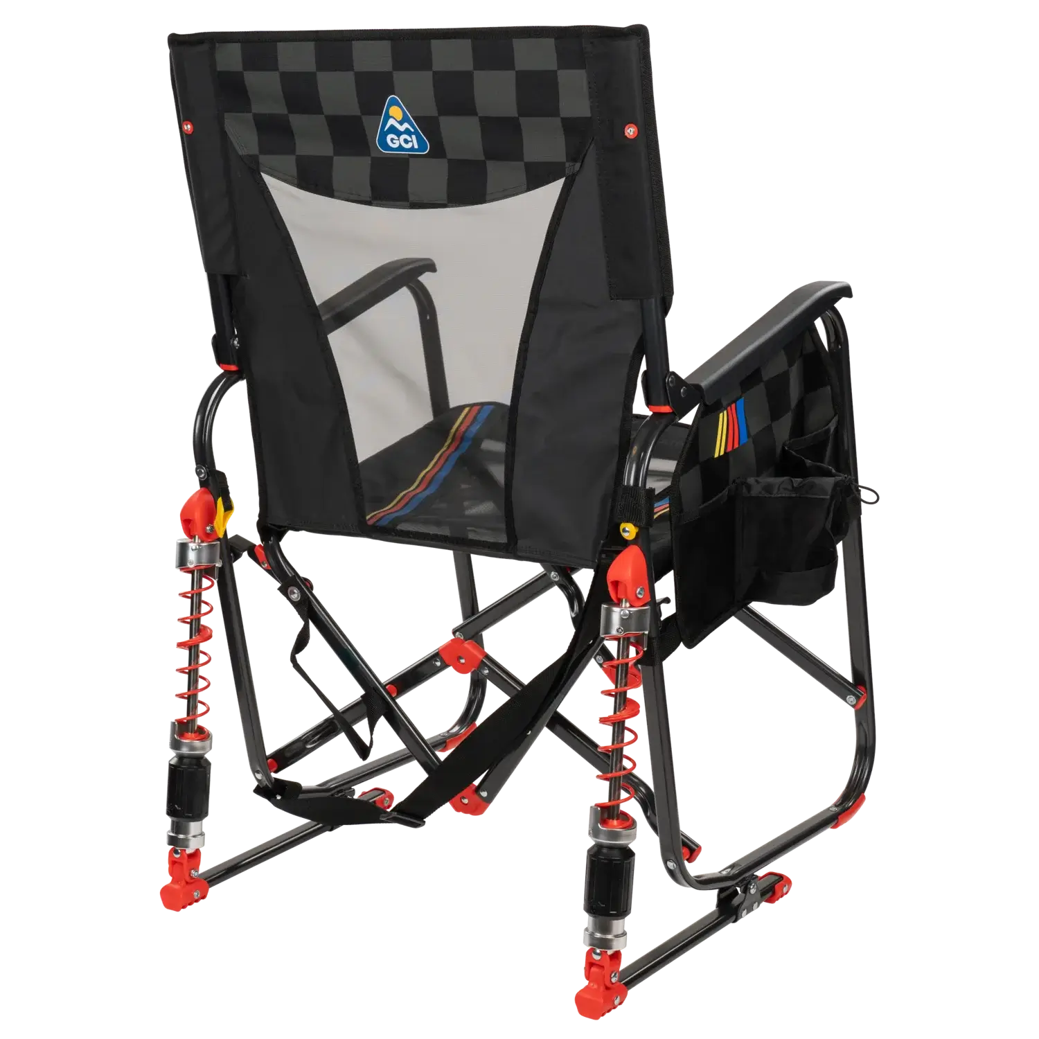 Heavy-Duty Freestyle Adjustable Rocker - NASCAR - Choice 899 - Freestyle Rocker Portable Outdoor Folding Chair Detail
