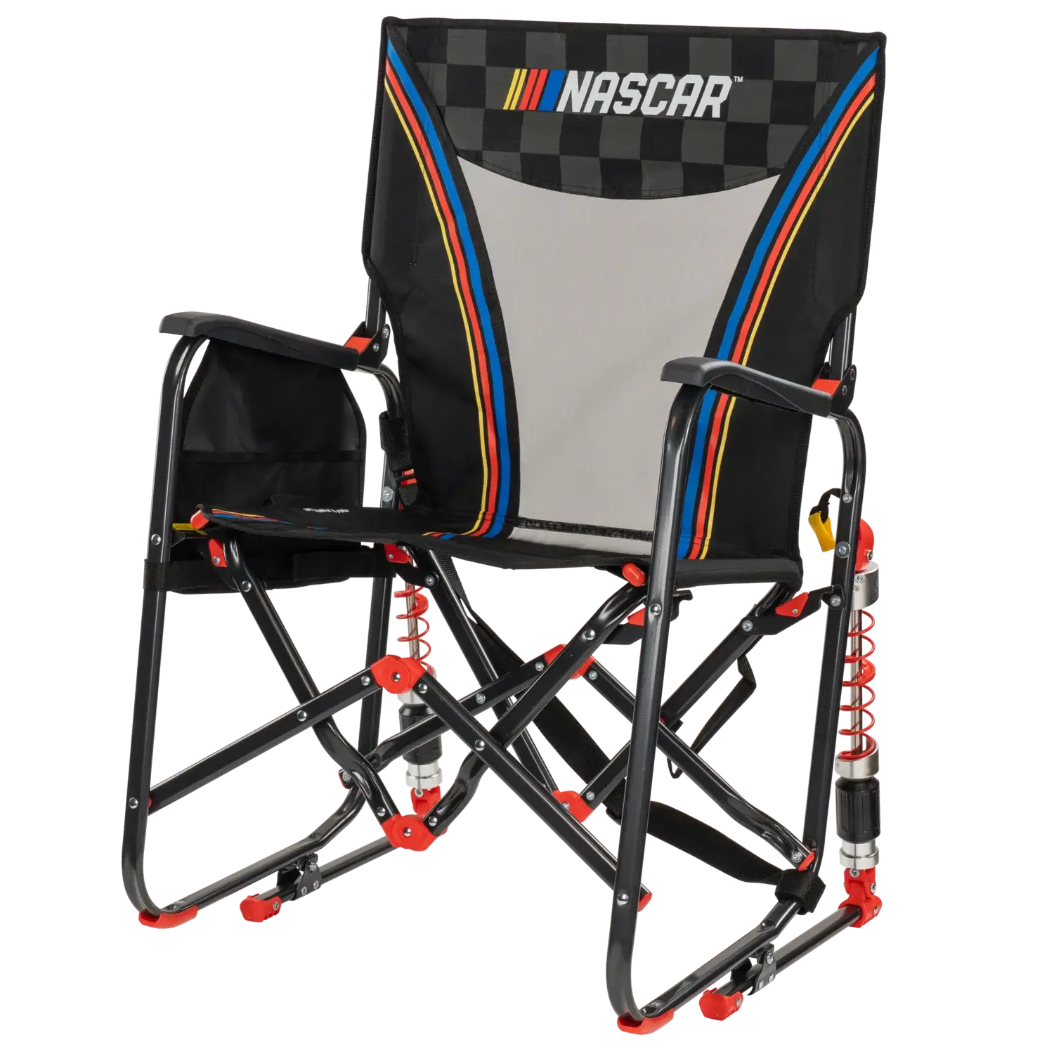 Heavy-Duty Freestyle Adjustable Rocker - NASCAR - Choice 899 - Freestyle Rocker Portable Outdoor Folding Chair Detail