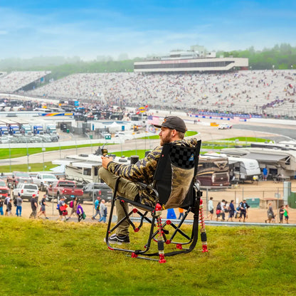 Heavy-Duty Freestyle Adjustable Rocker - NASCAR - Choice 899 - Freestyle Rocker Portable Outdoor Folding Chair Detail