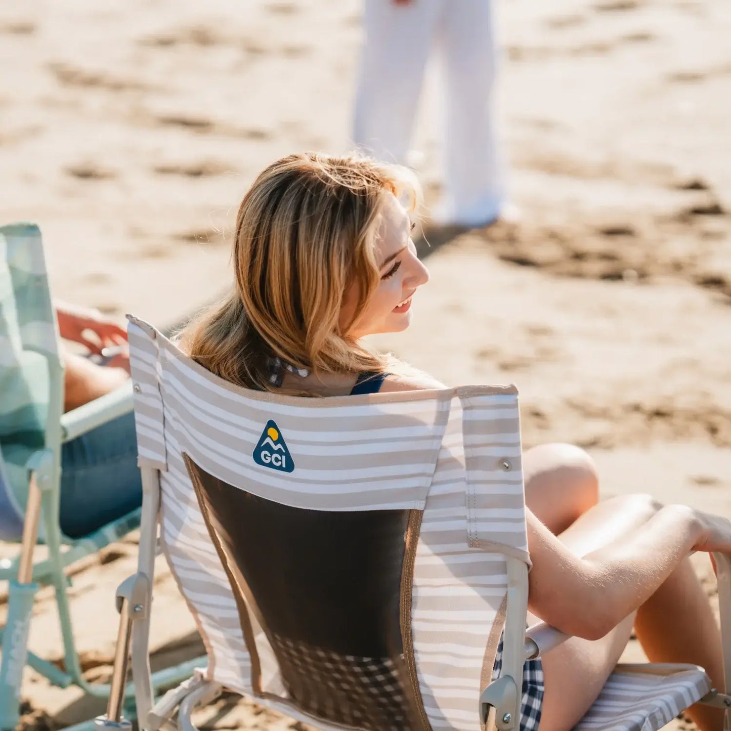 Smooth Motion Beach Rocker - Choice 712 - Freestyle Rocker Portable Outdoor Folding Chair Detail