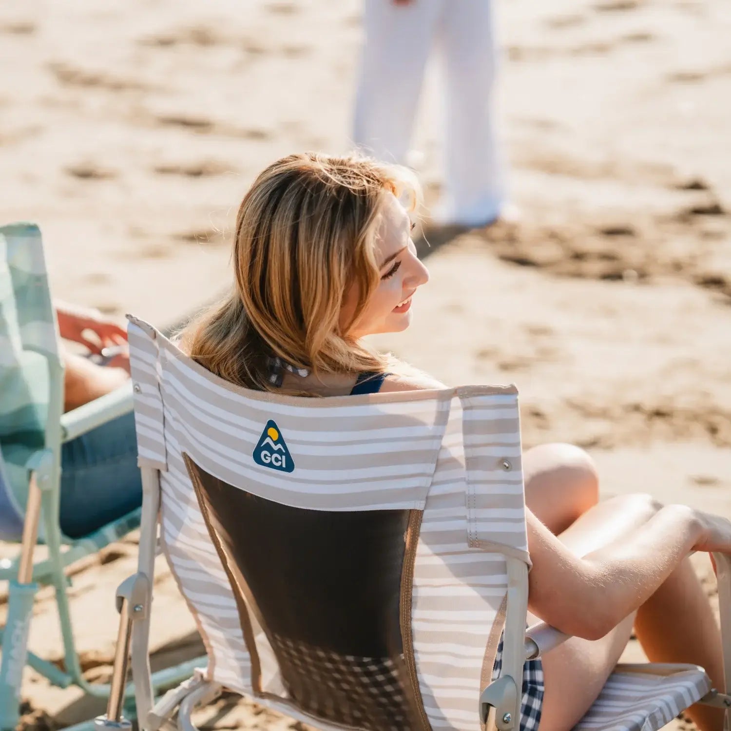 Smooth Motion Beach Rocker - Choice 712 - Freestyle Rocker Portable Outdoor Folding Chair Detail
