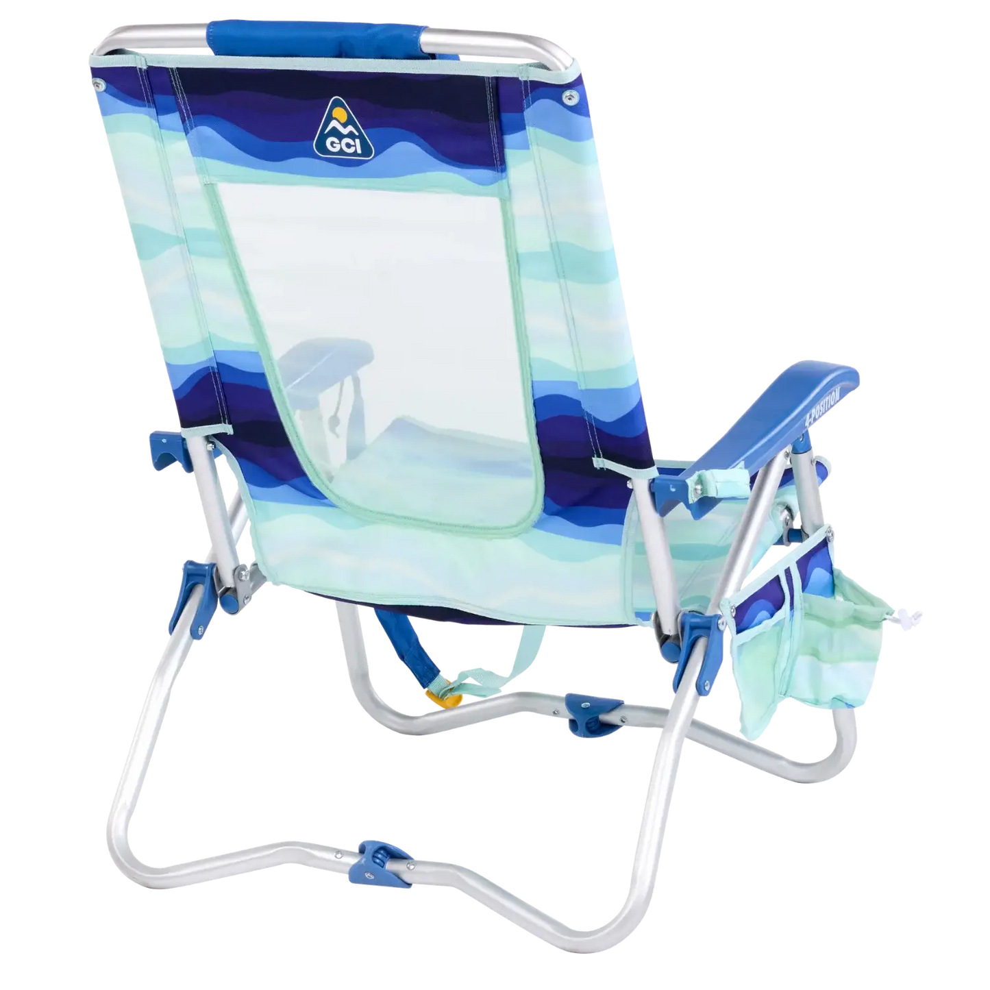 Rust-Resistant Aluminum Bi-Fold Beach Chair - Choice 601 - Rust-Resistant Aluminum Sand-Friendly Lounge Chair Detail