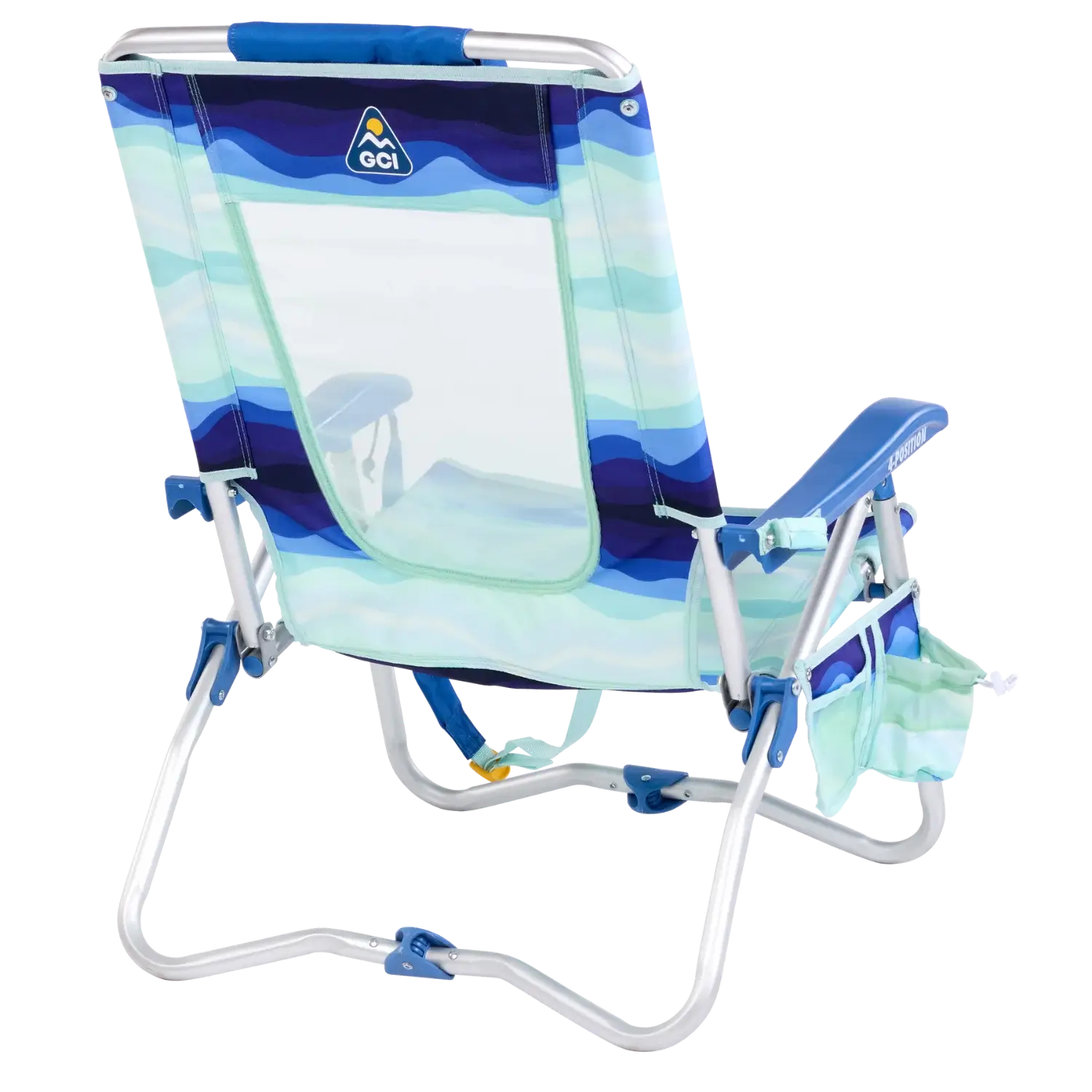 Rust-Resistant Aluminum Bi-Fold Beach Chair - Choice 601 - Rust-Resistant Aluminum Sand-Friendly Lounge Chair Detail